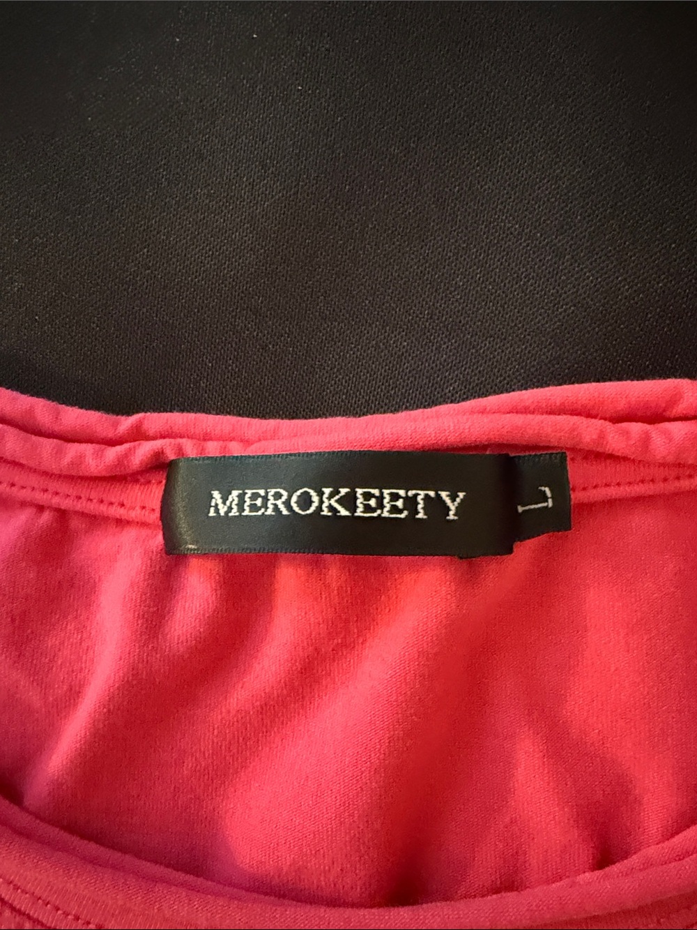Women's Crew Neck Tops - Hot Pink & Sage Set of 2 - Size L - Picture 9 of 11